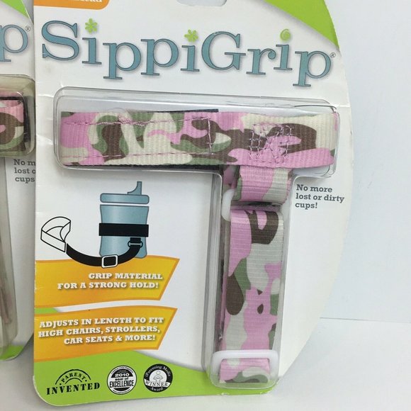 Boogin Head SippiGrip Baby Strap For Sippy Cup Bottles Toys Tether Lot Of 2 New - Picture 12 of 12